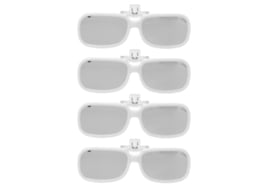 Mali 4pcs Óculos de Eclipse Solar Plástico Clip On para Visualização Direta do Sol Segura