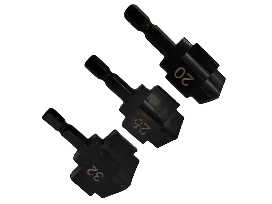 Laxiscreed Conjunto De 3 Brocas Para Tubos, Aço De Alta Velocidade E Revestimento De Titânio, Hexagonal 1/4 Polegadas
