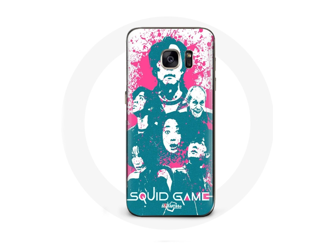 Capa para Samsung galaxy S6 Squid Game Anexar personagens logotipo