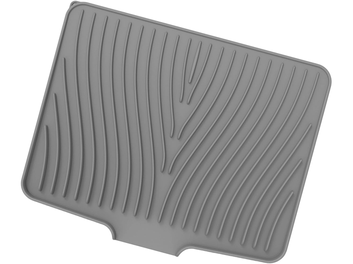 Tapetes De Silicone Para Cozinha Com Drenagem Angular Eficiente, Suportam Água Até 230°c E São Antiderrapantes Para A