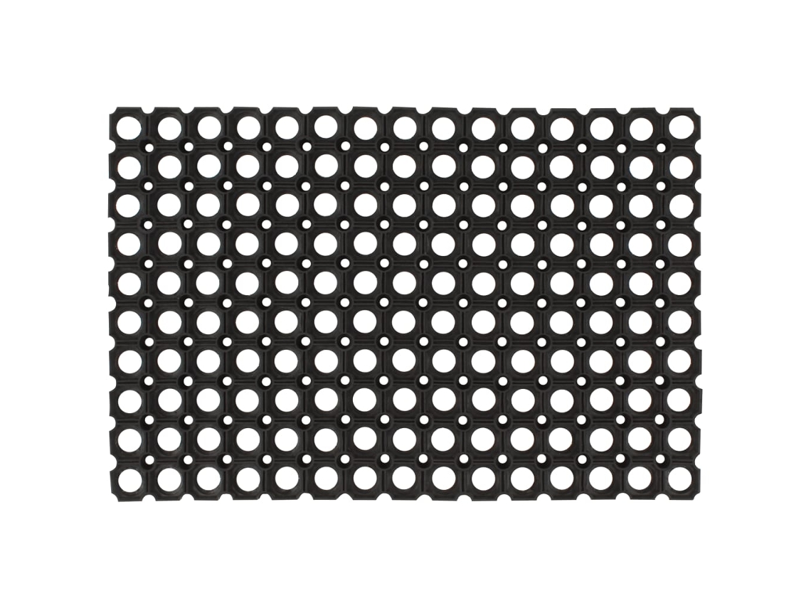 Doormat, Doormats Vidaxl Preto Borracha (22 Mm/40 X 60 Cm)