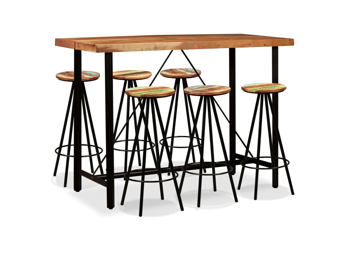 Bar Set, Bar Sets Vidaxl Marrom Madeira