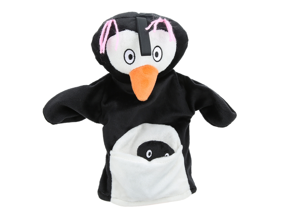 Mali marionetes de Dedo Animais Brinquedos de Pelúcia Educativos para Bebê Preto e Branco