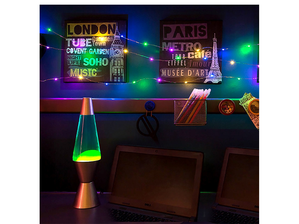 Luzes de Fio Led RGB 33ft com Controle BT S/MARCA