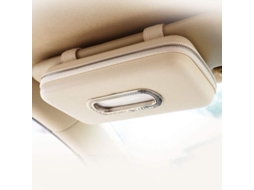 Suporte de Papel Higiênico para Carro, Couro Pu Luxuoso, Apoio para Visor Ou Banco Traseiro, Capacidade Ampla