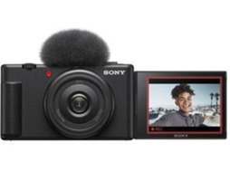 Máquina Fotográfica Compacta SONY ZV-1F (Outlet Caixa Aberta - Preto - 20.1 MP - ISO: 125-6400)