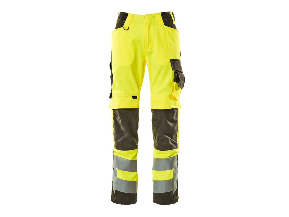 Calças Grandes Com Bolsos Para Joelheiras Safe Supreme 15579 Amarelo 47 / 32 MASCOT