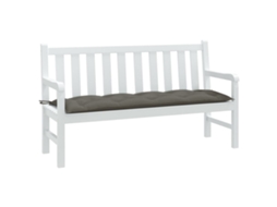 Vidaxl Almofadão Banco Jardim 120x50x7cm Mesclado Tecido Cinza-escuro