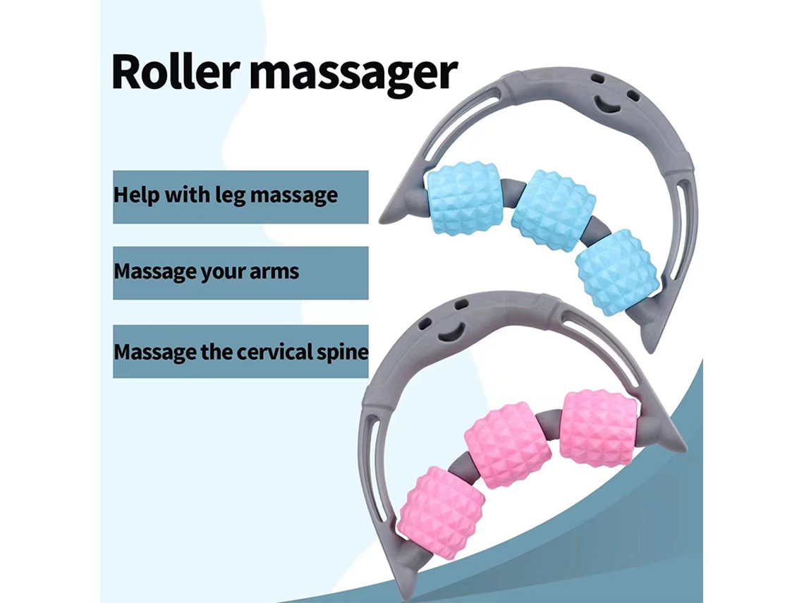 Massageador De Mo Com Roda E Bola De Massagem Para Pescoo E Braos.-tuotuo