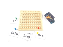 Primerox jogo de Tabuleiro de Matemática de Madeira Educacional para Crianças Aprendizagem Contagem Multiplicação