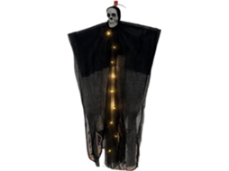 Decoração De Halloween Com Fantasma Voador: Caveira Iluminada Para Festa |