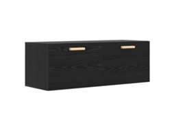 Maison Exclusive - Armário De Parede Carvalho Preto 100 X 36,5 X 35 Cm