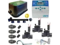 Kit de Rega Automática Profissional HUNTER de 3 Zonas 24V