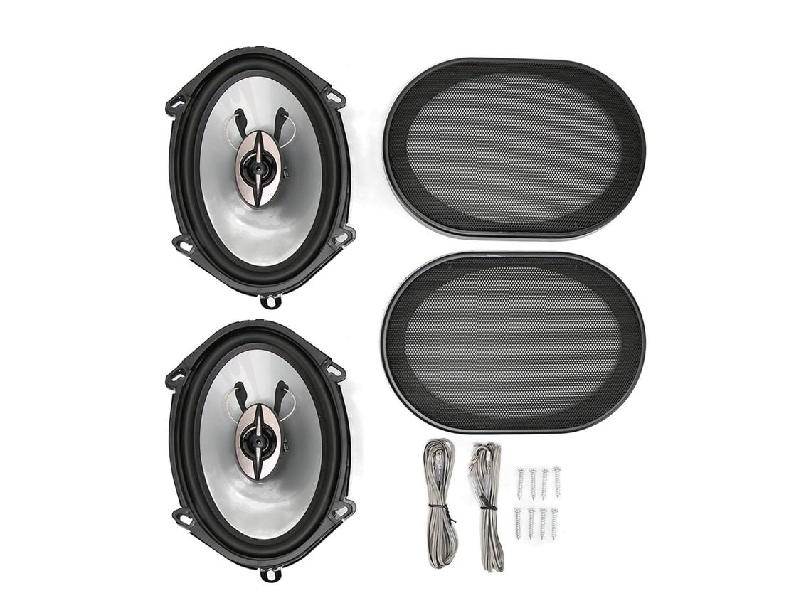 Dois Alto-falantes Coaxiais De 5x7 Polegadas Para Carro, Com Potência De 380 Watts (frequências Altas E Baixas).