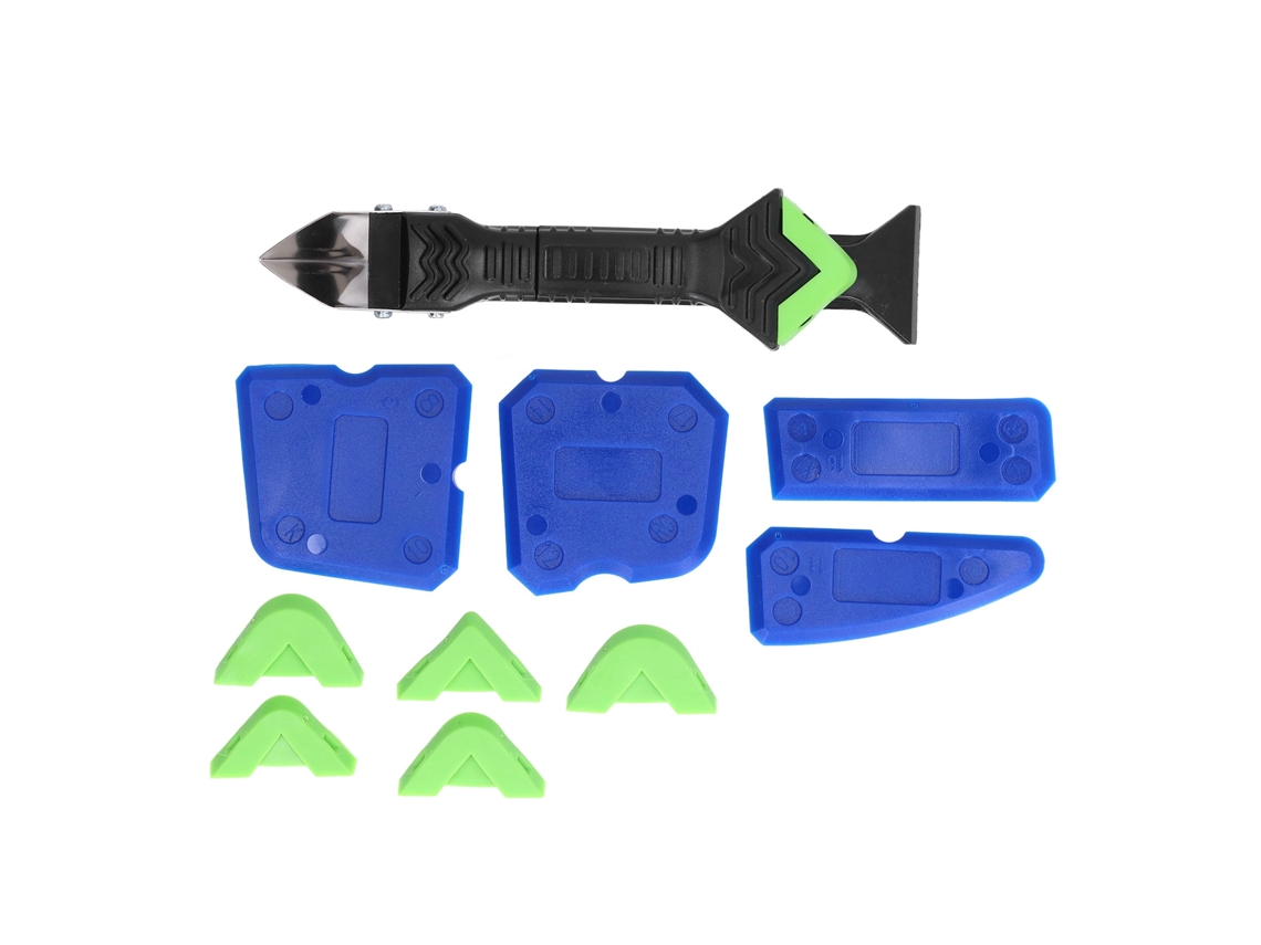 Conjunto De Ferramentas De Calafateo 5 Em 1 Com Lâminas Suaves Para Remover Cola E Raspadores De Ângulo Para Casa