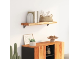 Vidaxl Prateleira De Parede Retangular 80x30x3,8 Cm Acácia Maciça