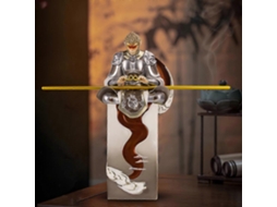 Mito Negro Rei Macaco Wukong Ornamentos Chineses Buda Lutando Sol Wukong Jogo Bastão De Aro Dourado Escultura De Resina Decoração Olysi Shop
