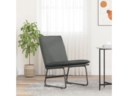 Vidaxl Cadeira Lounge 52x75x76 Cm Tecido Cinzento-escuro