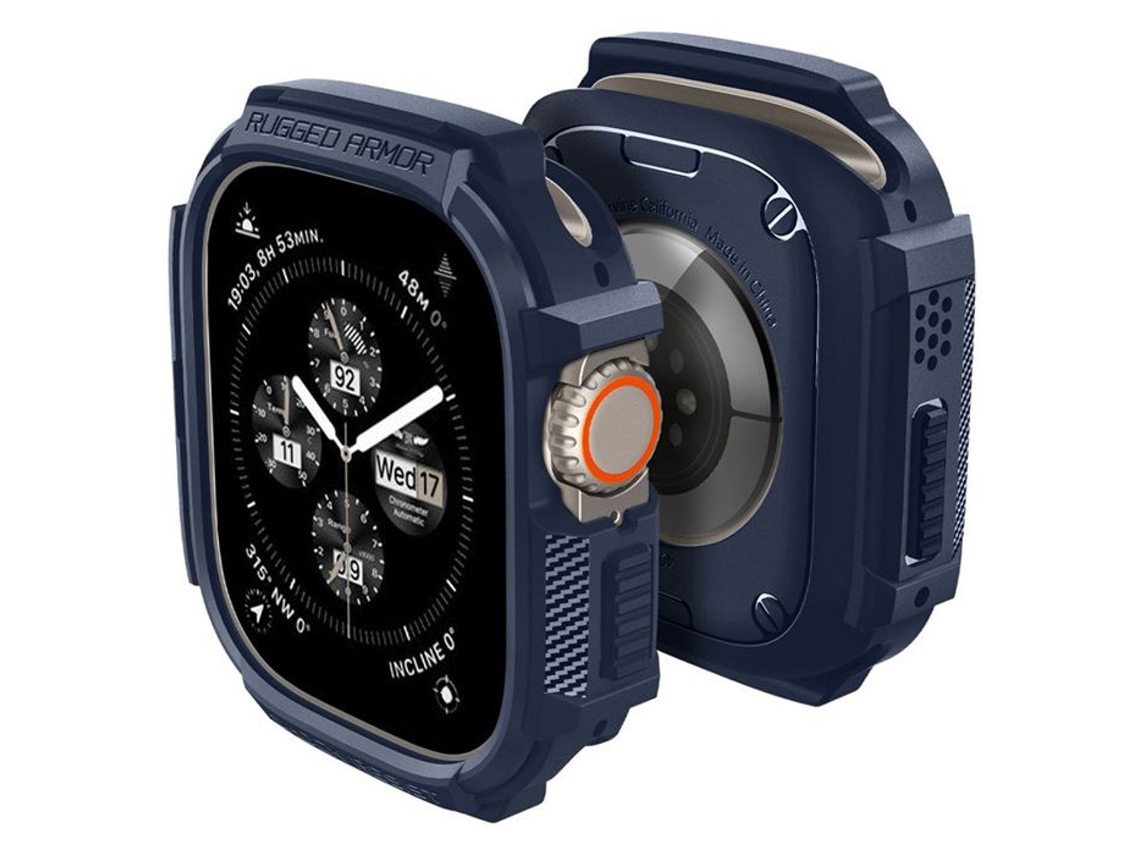 Rugged Armor Capa Para Apple Watch Ultra 1/2 49 Mm Spigen (azul Marinho)