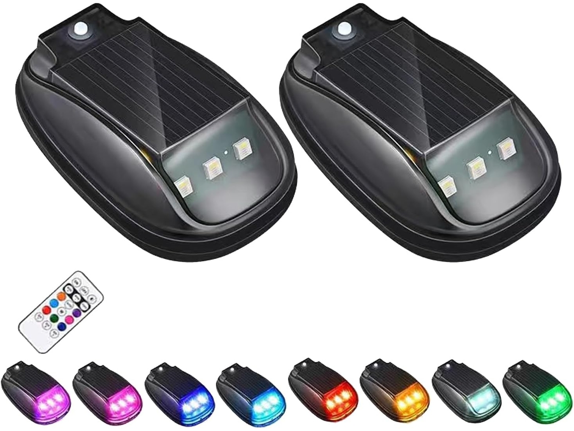 Luz De Navegação Para Carros, Sinalização Solar Com Controle Remoto Para Segurança Automotiva E Iluminação Externa, Luz
