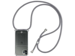 Capa iPhone 11 Pro Max HONGWE. Com cordão Cinzento