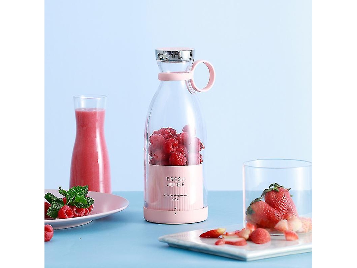 Lurelia Liquidificador Portátil Recarregável Usb, 350 Ml, Para Sumos, Branco
