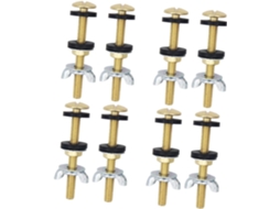 Kit Com 4 Parafusos De Aço Inoxidável Para Assento Sanitário (2-4) Para Caixa Acoplada.