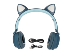 Fone de Ouvido Gamer LAXISCREED Cat Ear Bluetooth Led