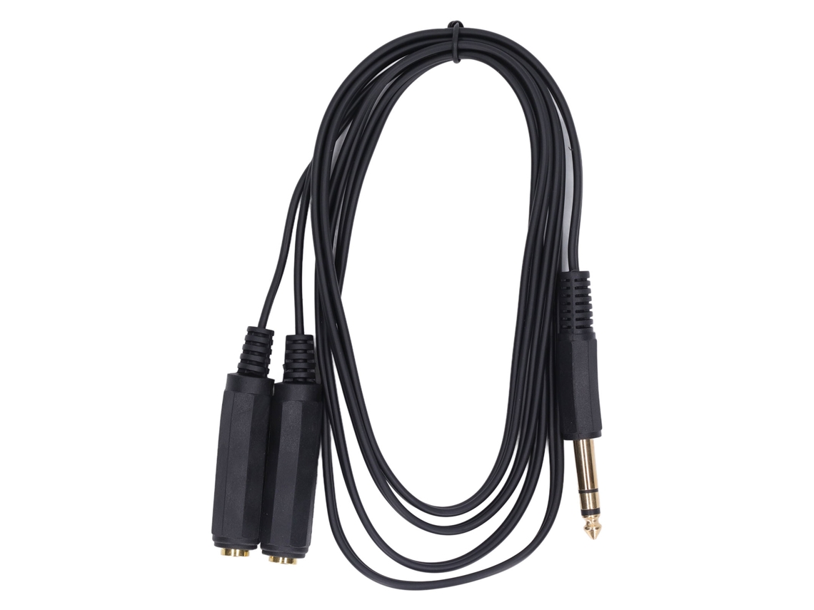 2026-divisor Y De Microfone 1,8m, Adaptador Cabo Trs 6,35mm, Splitter Microfone