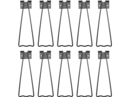 Conjunto 10 Suportes Metálicos Porta Retratos Ferro Preto Formato Grande 12 Polegadas Suporte Traseiro Estável GOKOCO