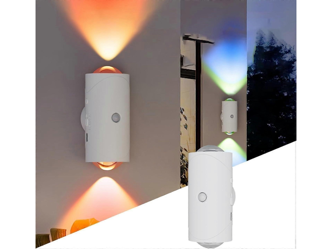 Luminária de Parede Interna Sem Fio com Sensor de Movimento e Interruptor, Iluminação Automática para Sala de Estar, Quarto, Escada BRILVIBERA