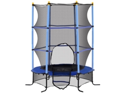 Cama Elástica Infantil 163cm Rede 50kg Aço Plástico Azul