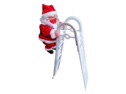 Brinquedo Elétrico Do Papai Noel Subindo Escada Suspensa Decorativo De Natal Reutilizável Presente Festivo