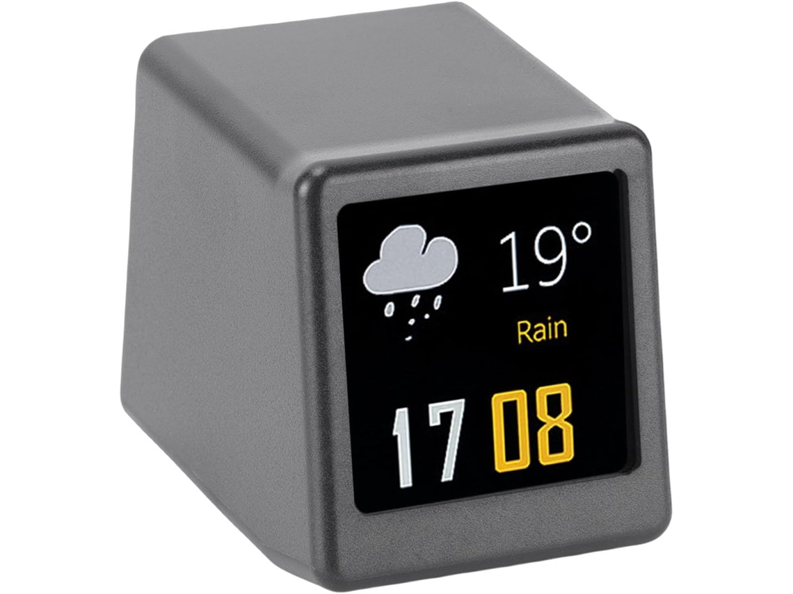 Mini Relógio Digital Com Tela Ips De 1,54 Polegadas E Led, Previsão Do Tempo Inteligente E Dinâmica, Gokoco