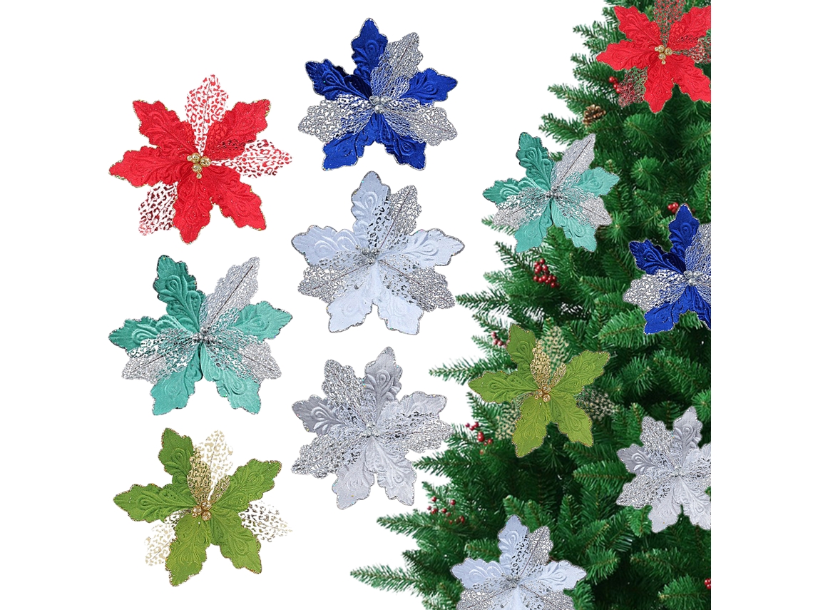 Conjunto de 6 pérolas de lantejoulas em cores branca, vermelha, azul, verde, ciano e prateada LAXISCREED