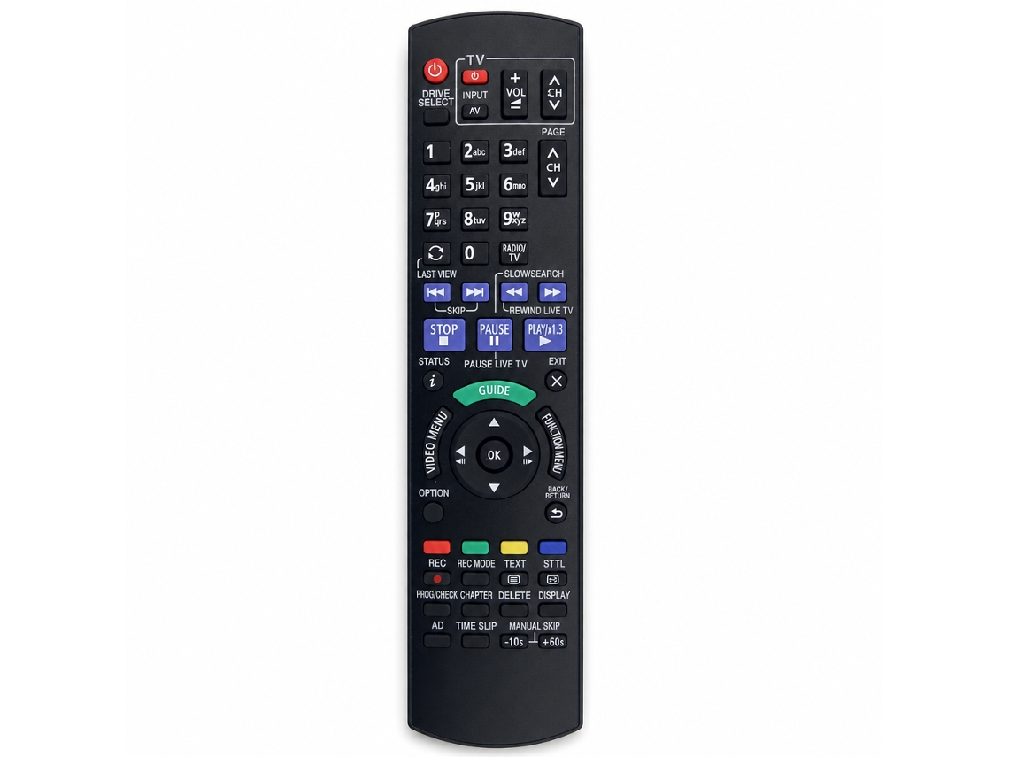 Comando À Distância De Substituição Para Tv E Dvd Panasonic N2qayb001059