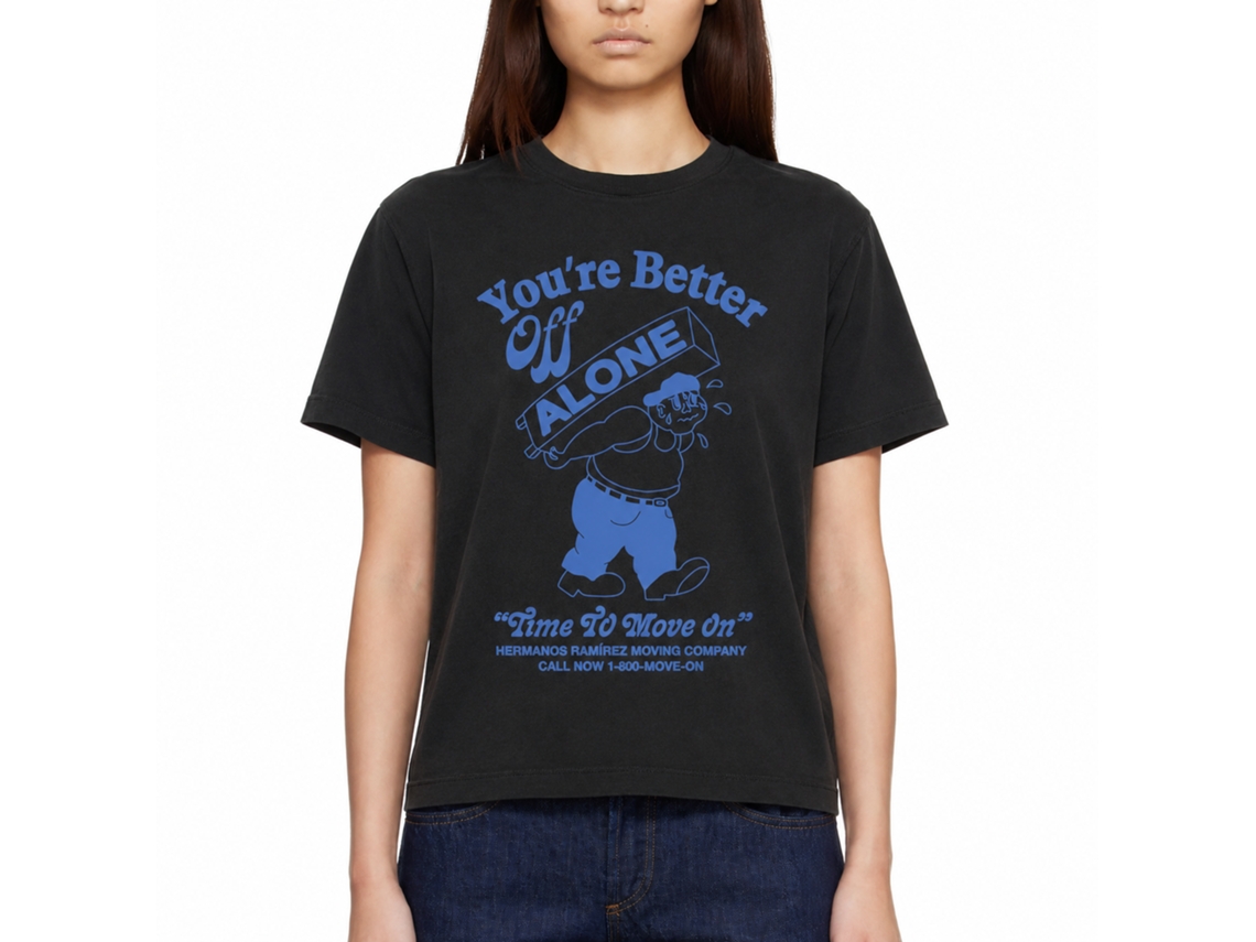 Camiseta Rockinstone You're Better Of Alone Supernormal - Estilo de Designer Exclusivo