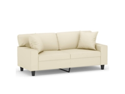 2-seater Sofa, 2-seater Sofas Vidaxl Creme Couro Artificial (n/a)