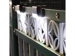 Luzes Solares Externas Escadas Sacada Jardim Ip65 Led Branca Automática S/MARCA