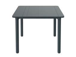 Mesa Quadrada Exterior 90x90 Cinza Escuro Noa Garbar