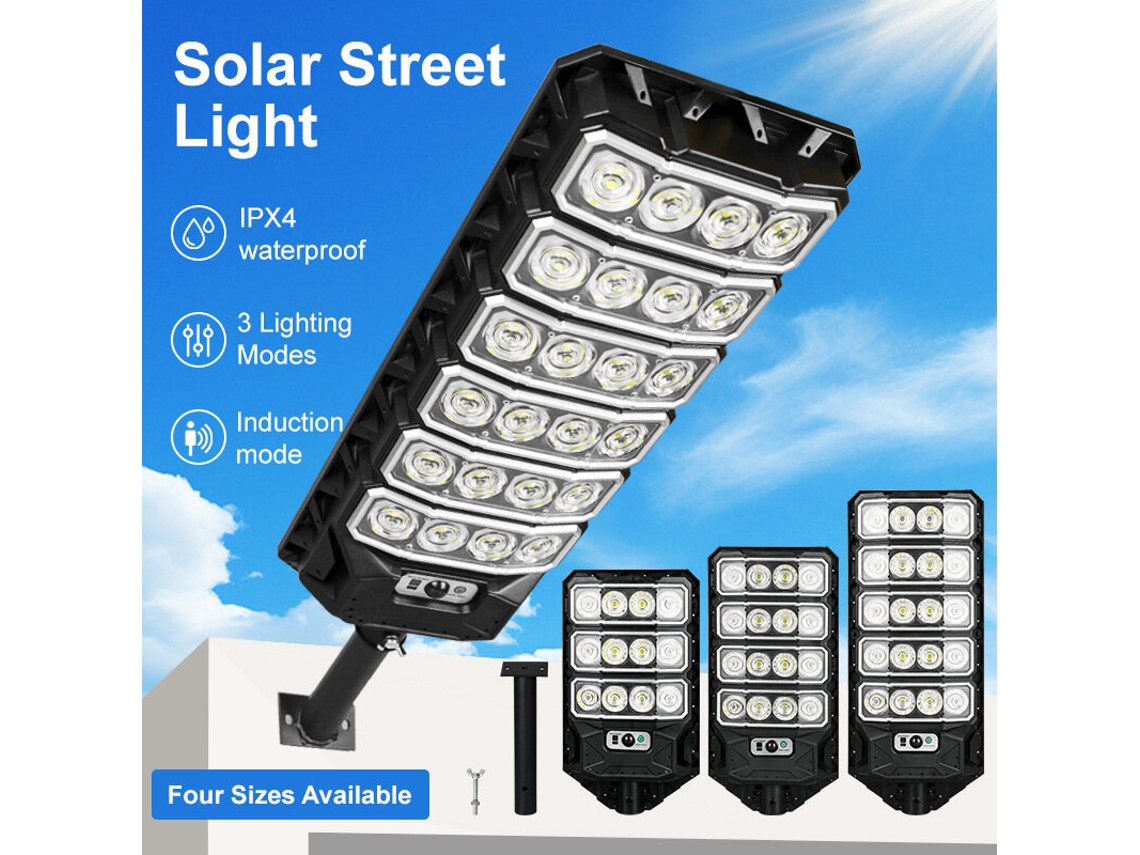 Tipo D-elfeland 50w Candeeiro De Rua Solar Exterior Com Sensor De Movimento Ipx4 À Prova De Água 3 Modos De Luz Foco Led
