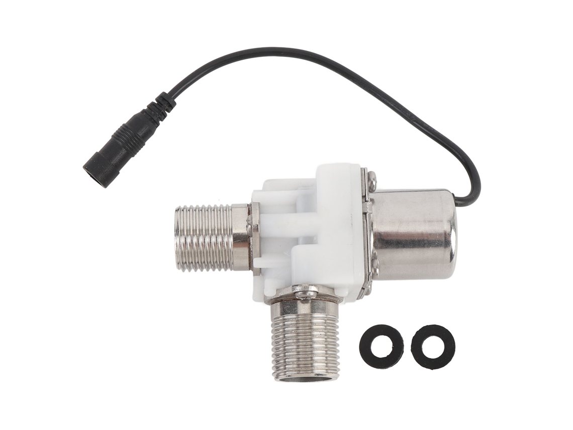 Válvula solenoide de pulso de água plástica G1/2 DC 6v para controle automático S/MARCA