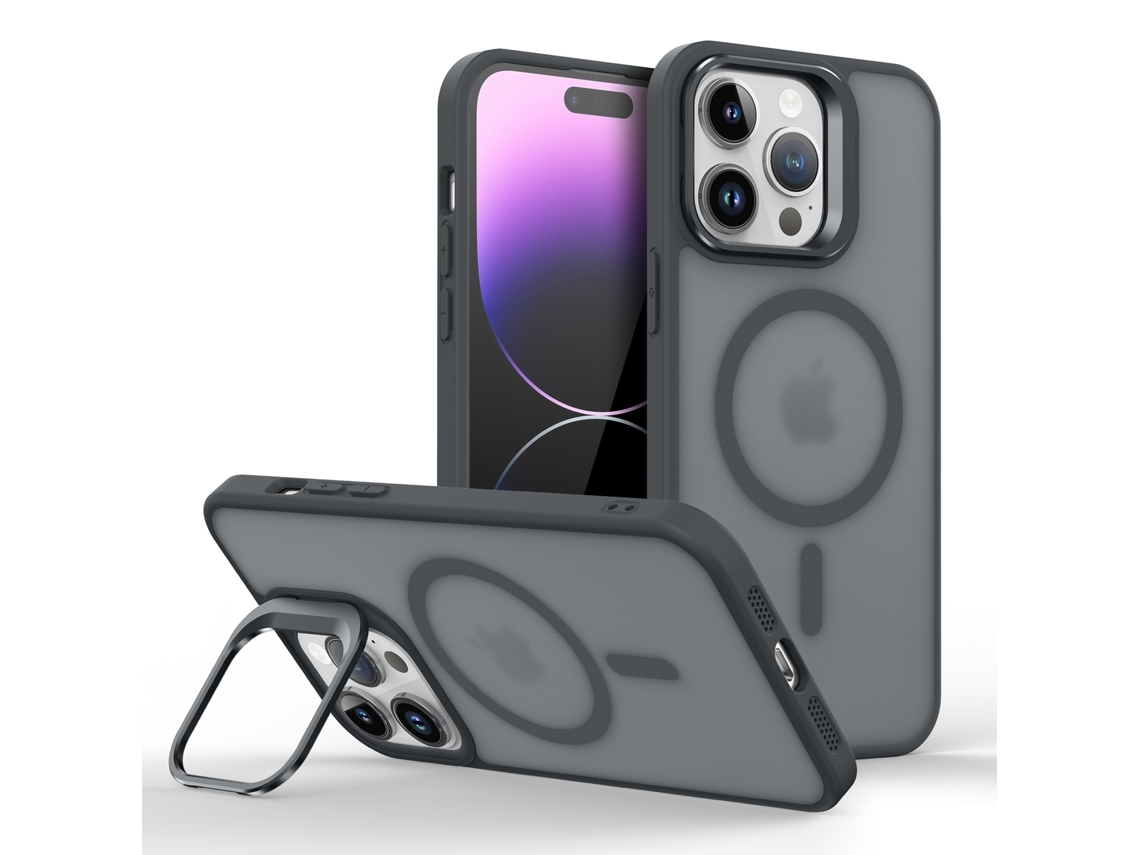Zsanfs Capa Para Iphone 14, Compatível Com Magsafe, Cor Preto