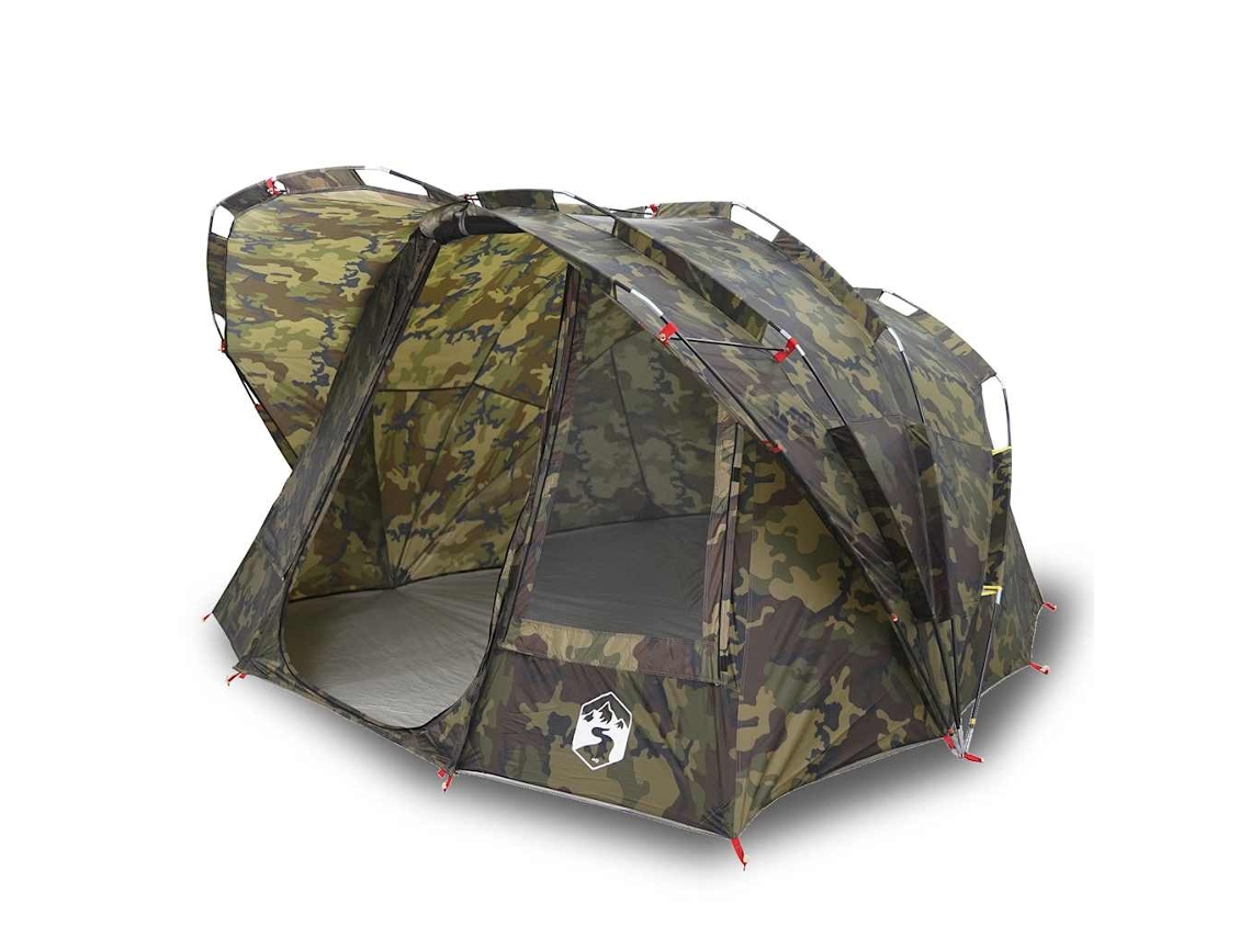 Tenda de pesca para 5 pessoas VIDAXL impermeável camuflagem