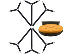 Solução Definitiva Para Roupa De Cama, Prendedores De Lençóis Com Elástico Ajustável, Design Triangular Para Melhor Aderência, Faixas Elásticas Que Ma