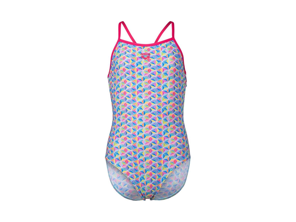 Fato de Banho de Menina para Natação ARENA Peça Starfish Lightdrop Laranja (14/15 anos)