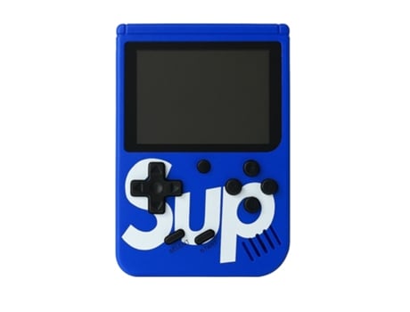 Consola De Jogos Portátil “sup” Com 400 Jogos Retro, Saída Av Para Tv E Comando Extra Retro Sup Azul