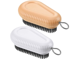 2 Cepillos De Limpeza Multiusos De Pelo Suave Para Roupas, Sapatos, Banheiro, Piso E Cozinha