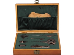 Conjunto De Tesouras Bordado Vintage, Ferramentas Costura Em Aço Inoxidável, Caixa E Dedais (bronze