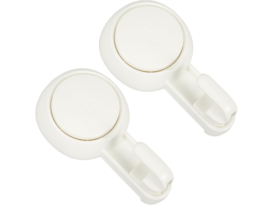Ganchos De Parede Com Ventosa Para Banheiro E Casa, 2 Peças Em Abs